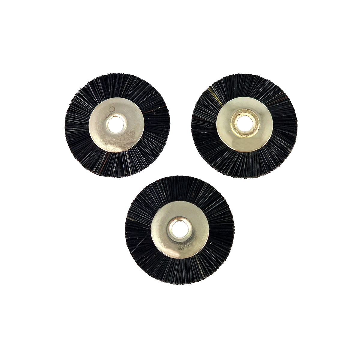Miniaturbürste aus Chungking-Borsten, 21 mm, schwarz/hart, 100 Stück